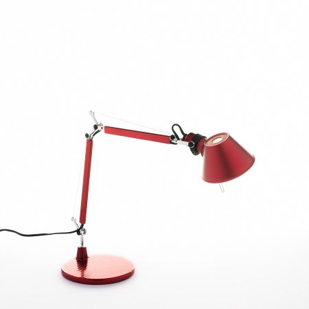 Artemide - Tolomeo Micro da Tavolo Rosso Anodizzato